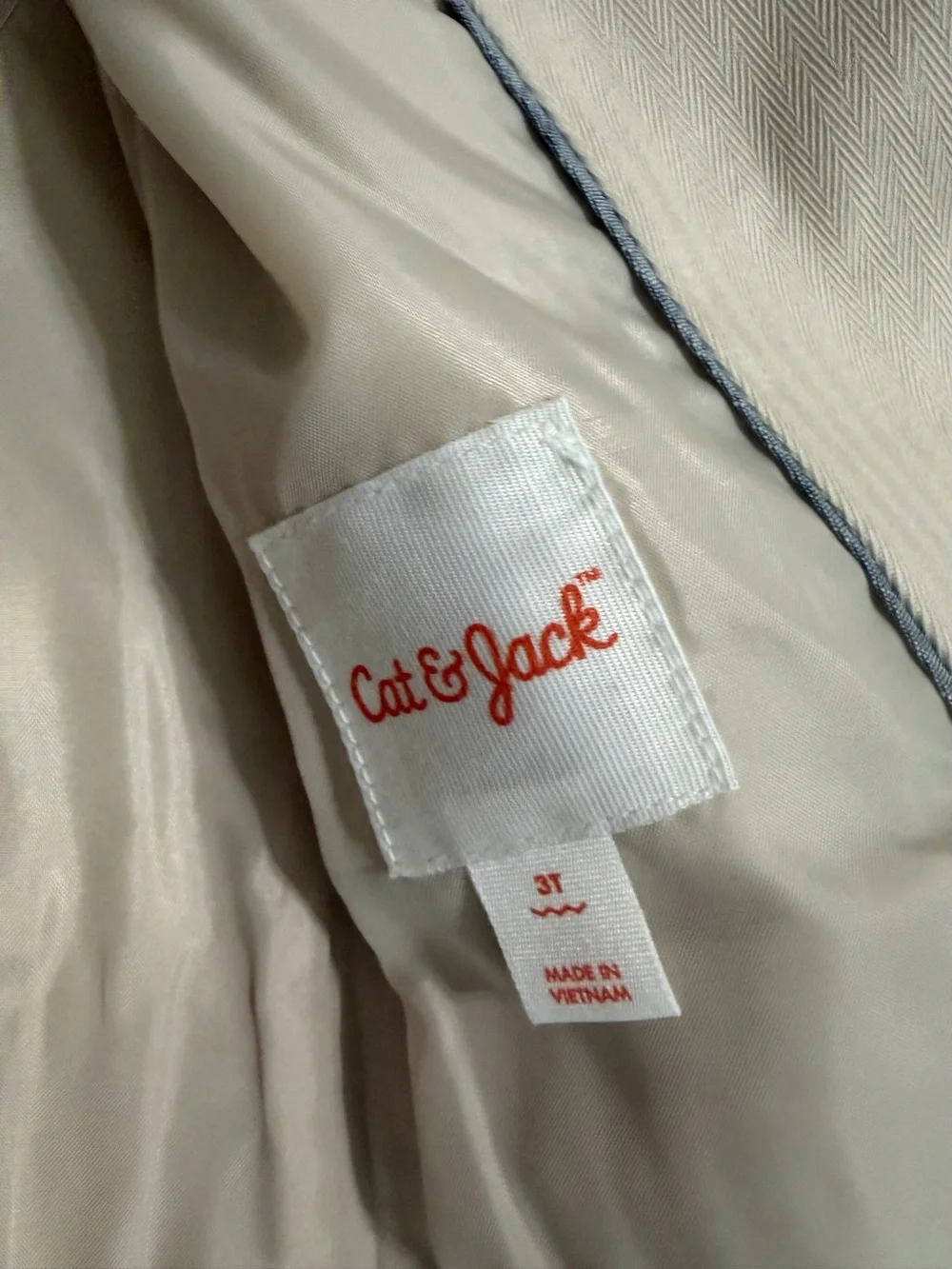 Kids Cream Blazer Jacket. New no tags